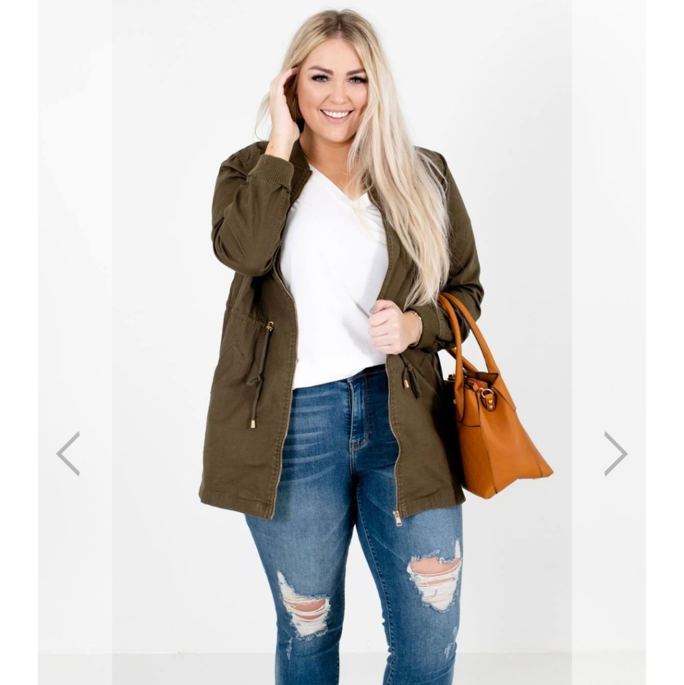 Olive green jacket